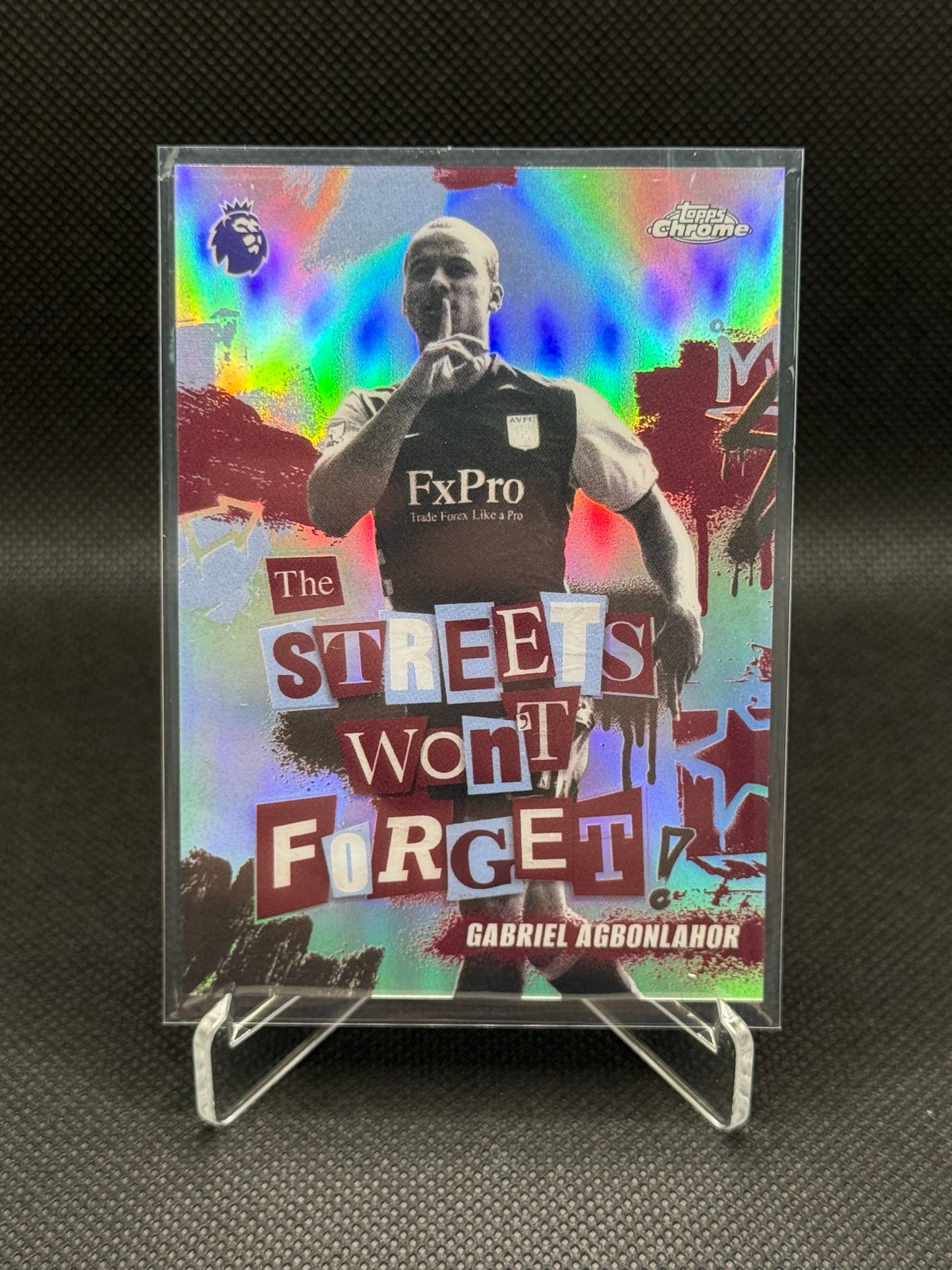 Gabriel Agbonlahor – The Streets Won’t Forget Insert – Topps