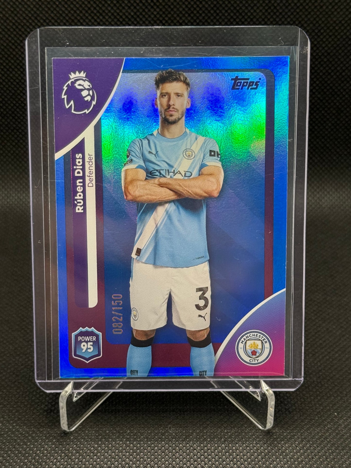 Rúben Dias – Blue Parallel 082/150 – Topps Premier League Debut