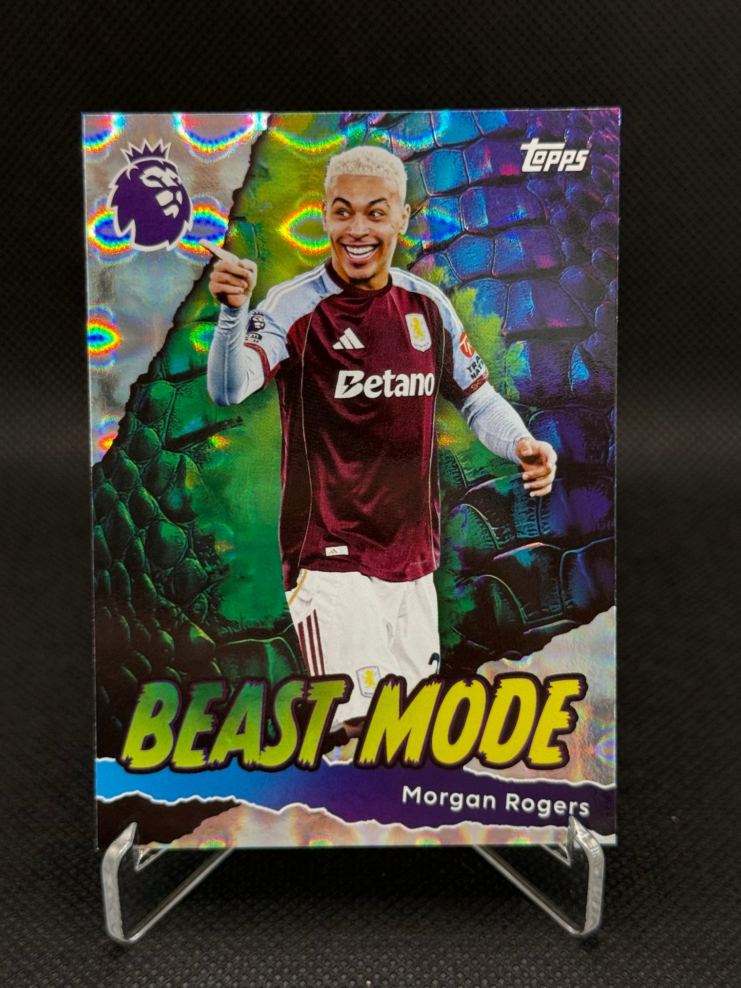 Morgan Rogers – Beast Mode Insert – Topps Premier League Debut