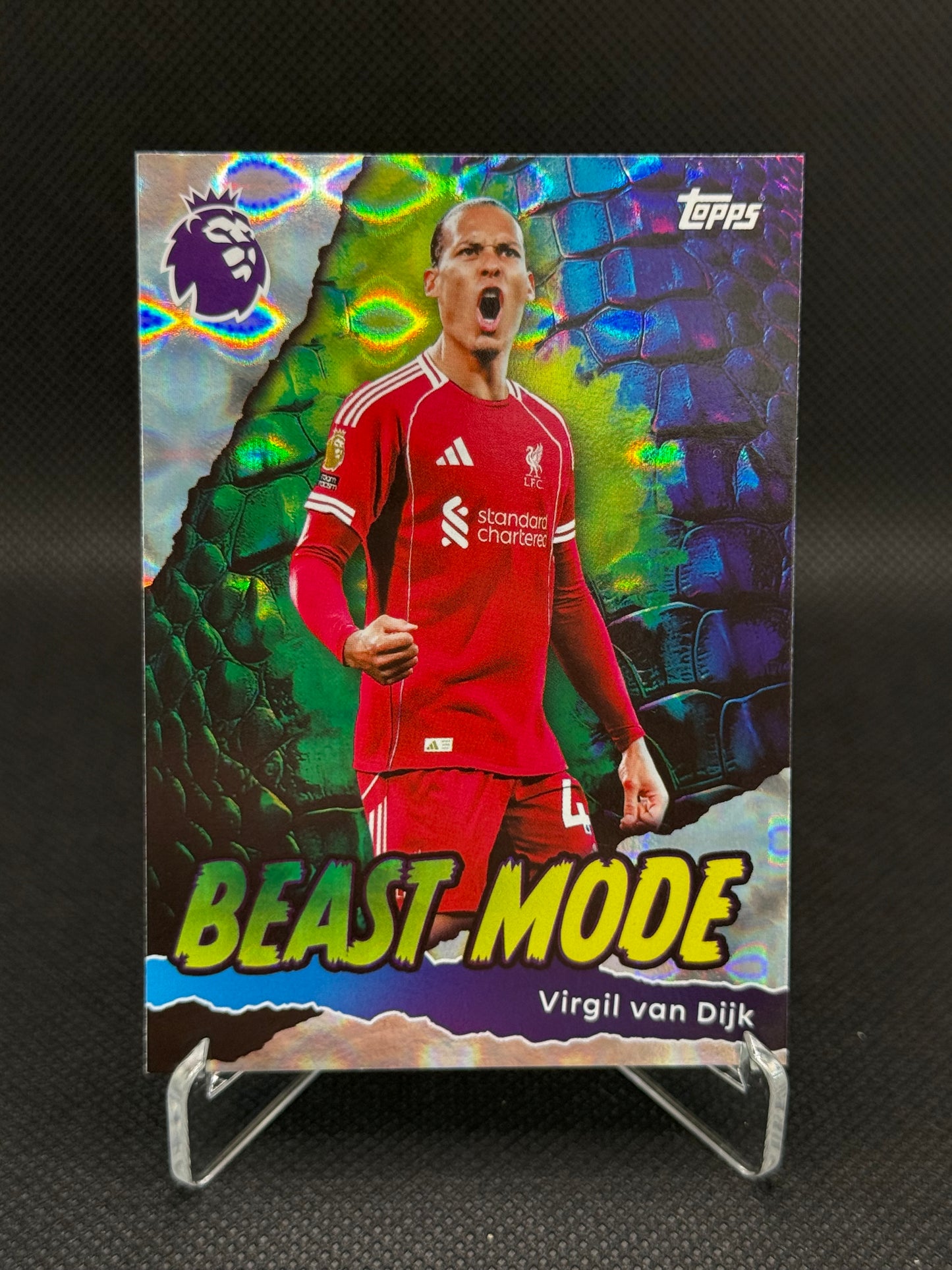 Virgil van Dijk – Beast Mode Insert – Topps Premier League Debut