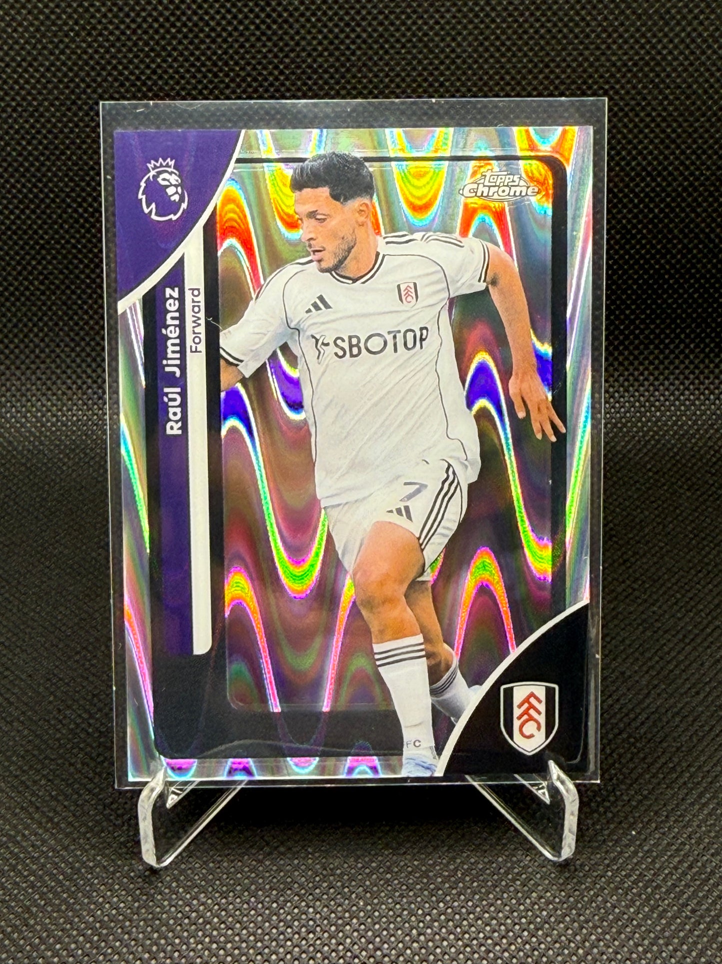 Raúl Jiménez – Topps Chrome RayWave Refractor