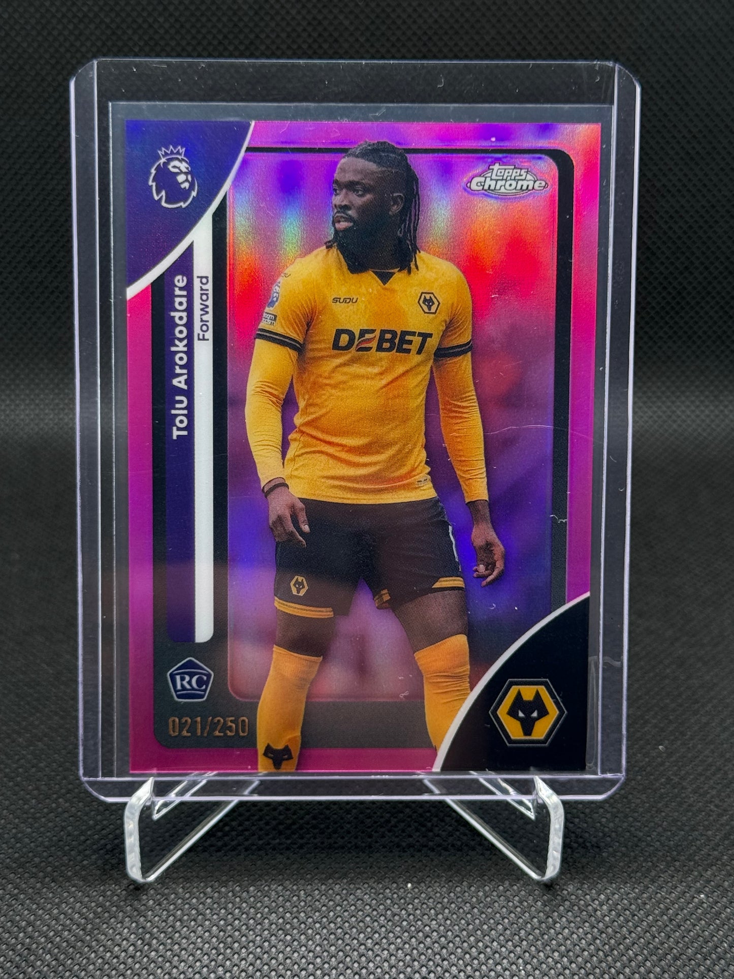 Tolu Arokodare – Topps Chrome Pink Refractor 021/250 – RC