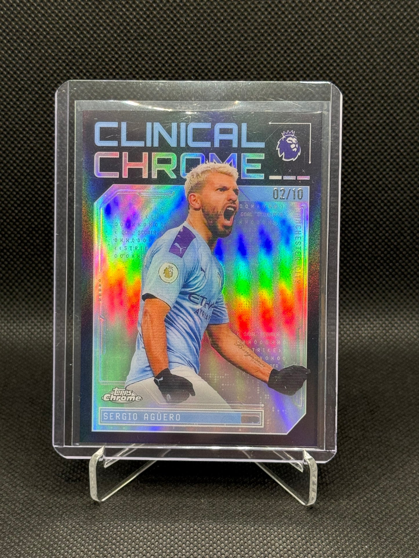 Sergio Agüero – Clinical Chrome Insert 02/10 – Topps Chrome