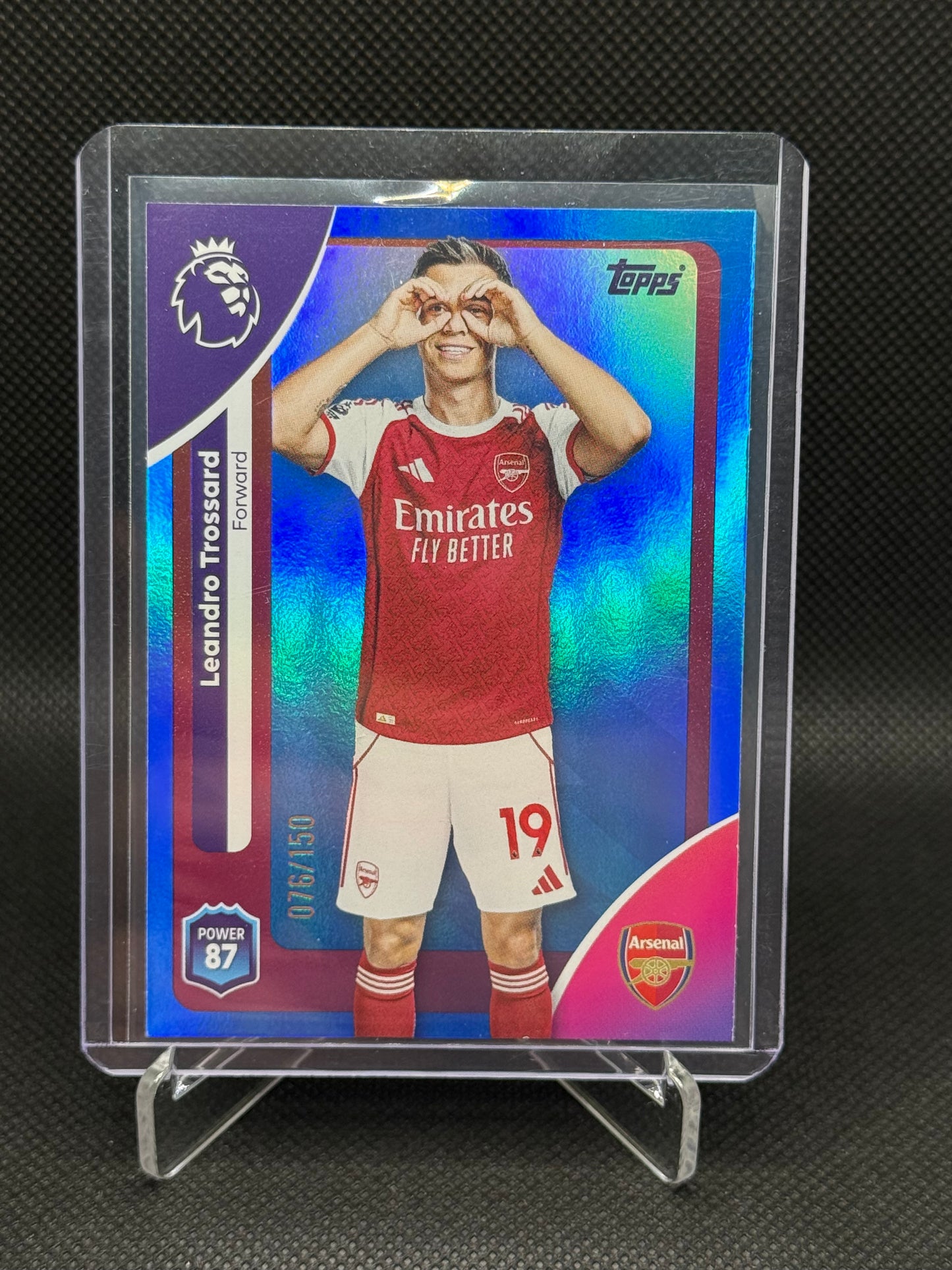 Leandro Trossard – Blue Parallel 076/150 – Topps Premier League Debut
