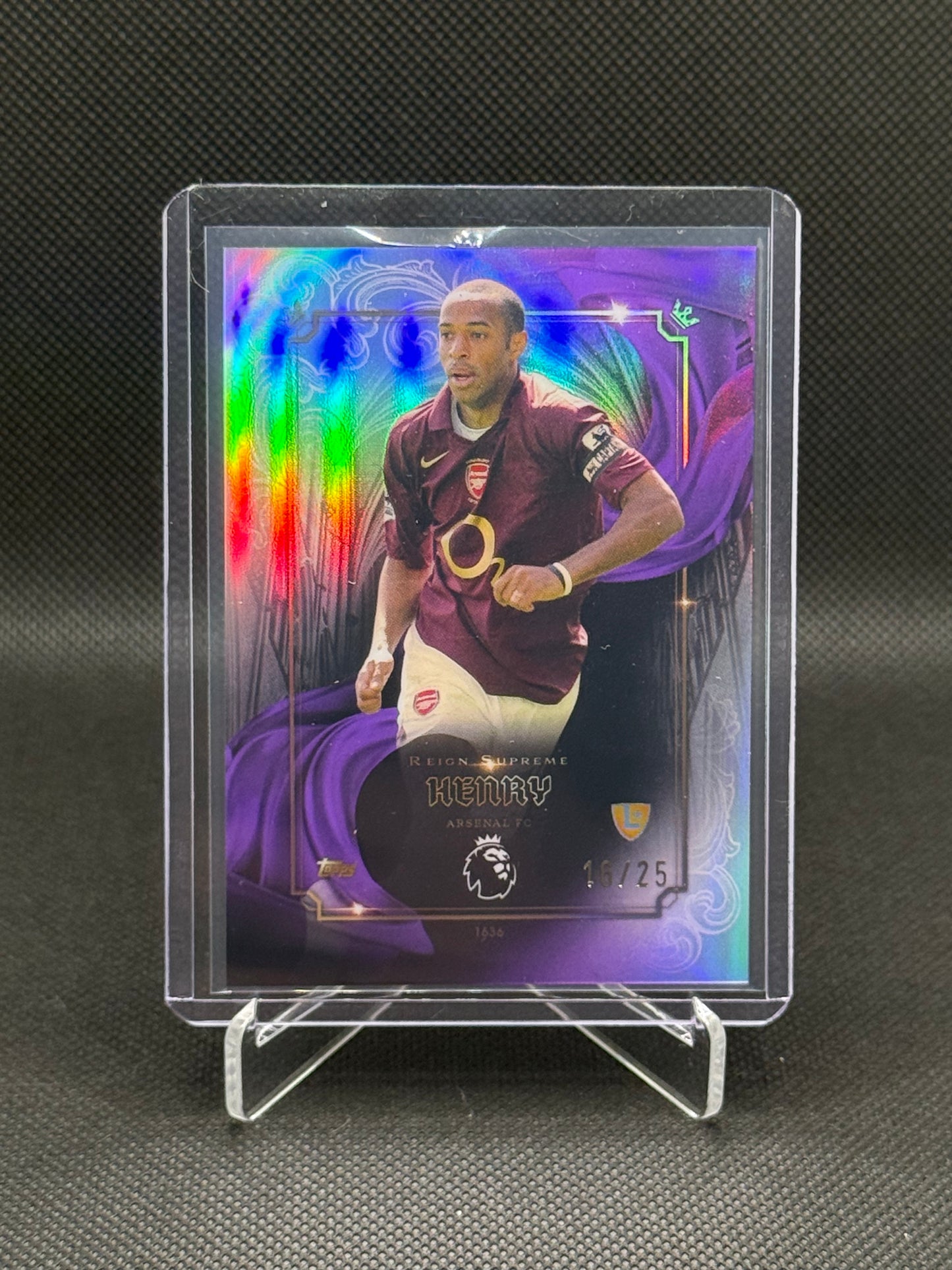 Thierry Henry – Reign Supreme 16/25 – Topps Total Football