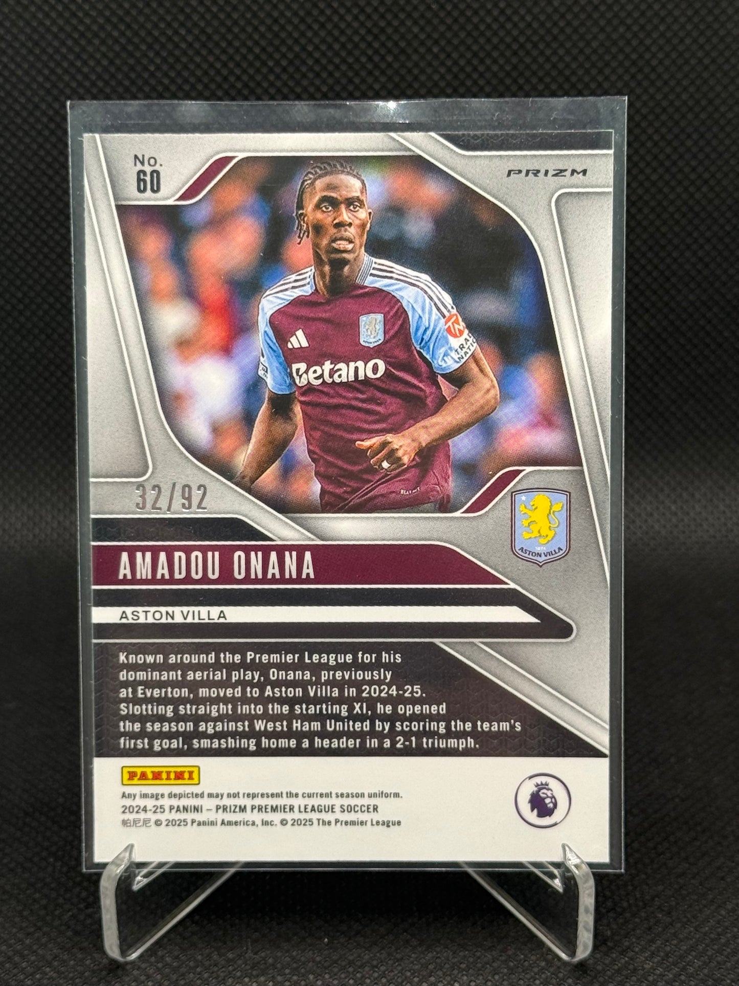 Amadou Onana – Panini Prizm 32/92