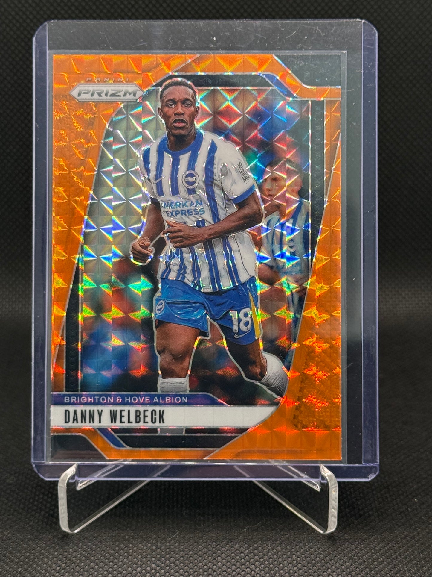Danny Welbeck – Orange Refractor – Panini Prizm