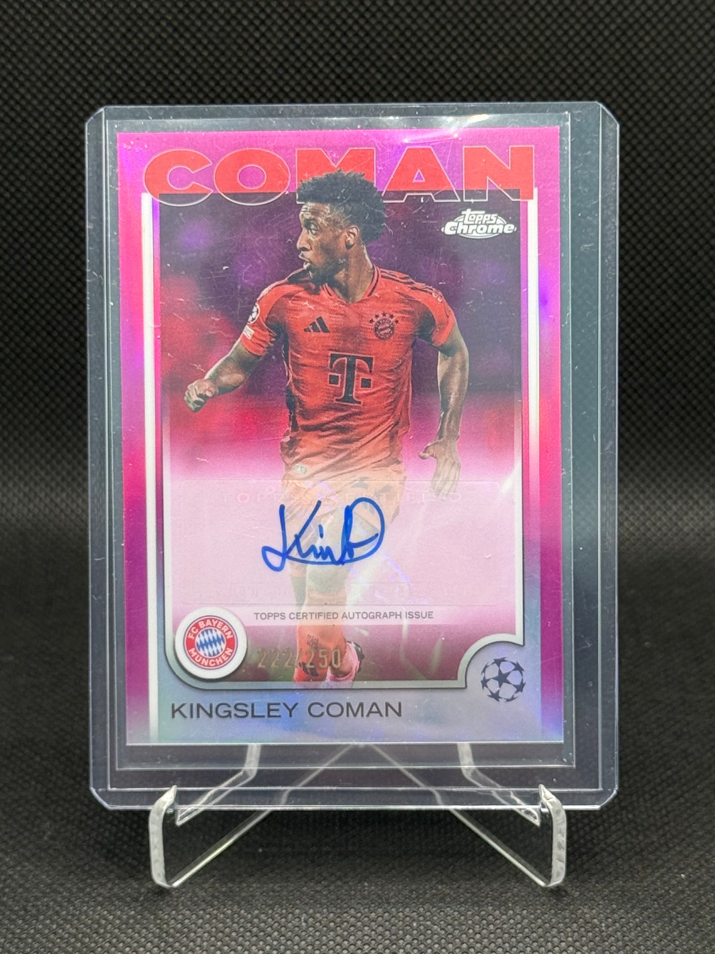 Kingsley Coman – Autograph 222/250 – Topps Chrome UEFA Champions League