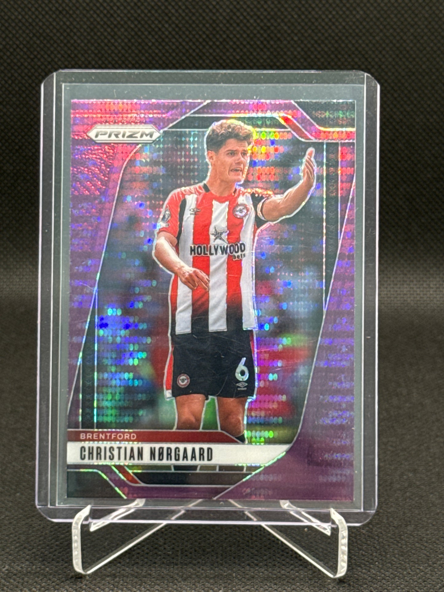 Christian Nørgaard – Purple Refractor – Panini Prizm