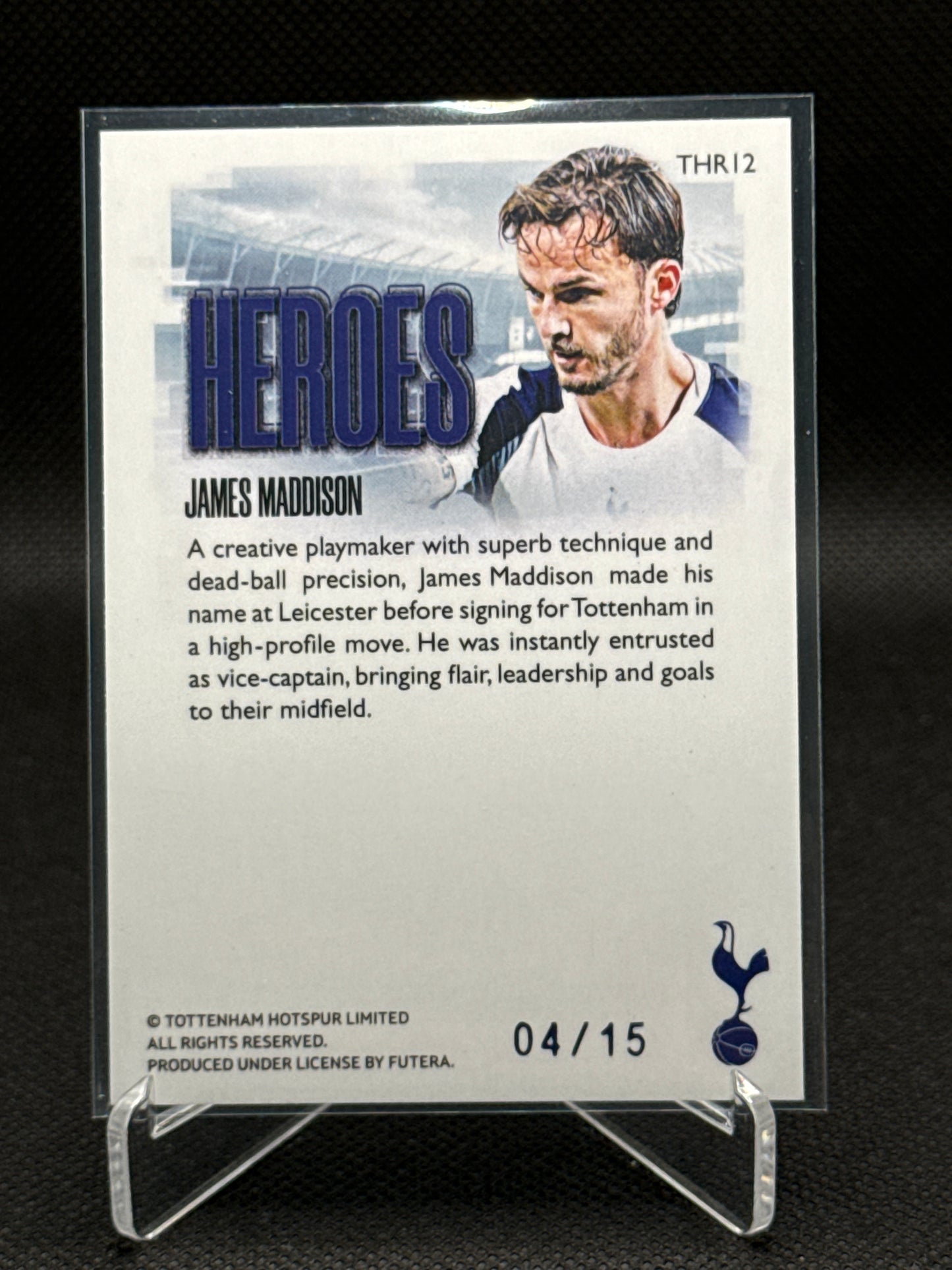 James Maddison – Heroes Insert 04/15 – Futera
