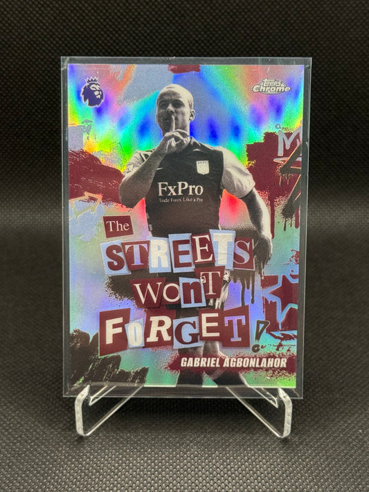 Gabriel Agbonlahor – The Streets Won’t Forget Insert – Topps