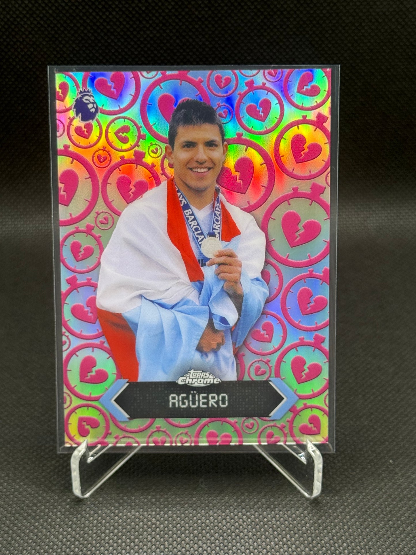 Sergio Agüero – Stoppage Time Heartbreaker Insert – Topps