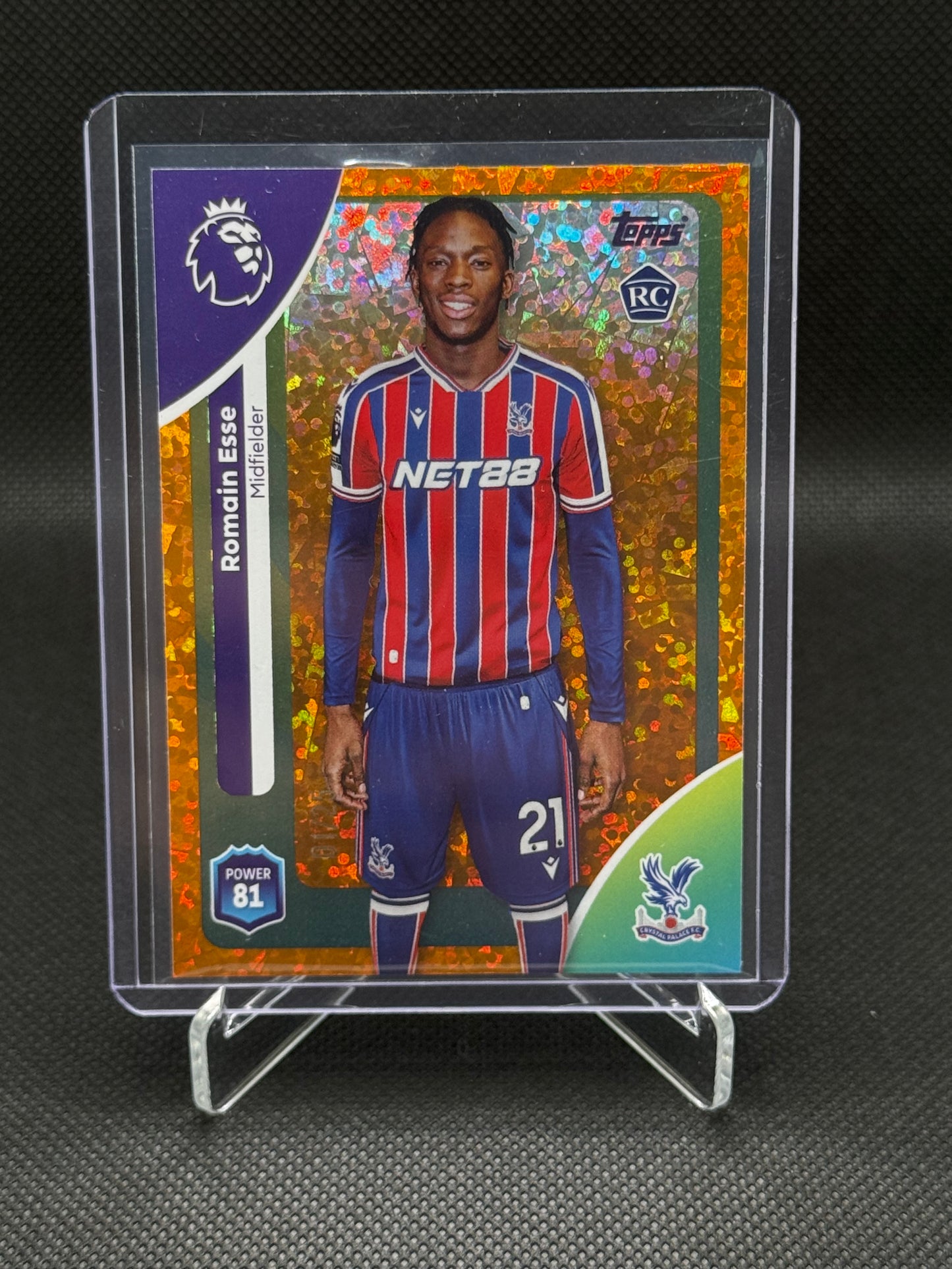 Romain Esse – Orange Speckle Rookie 01/25 – Topps Premier League Debut