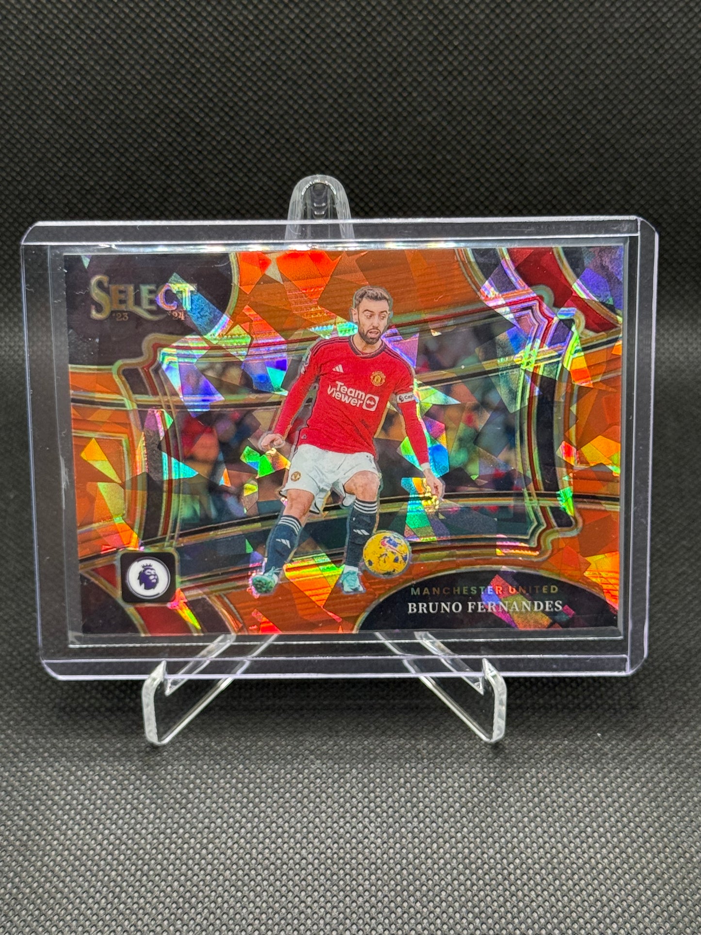 Bruno Fernandes – Orange Cracked Ice Prizm Field Level 026/145