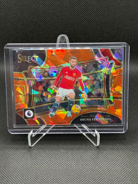 Bruno Fernandes – Orange Cracked Ice Prizm Field Level 026/145