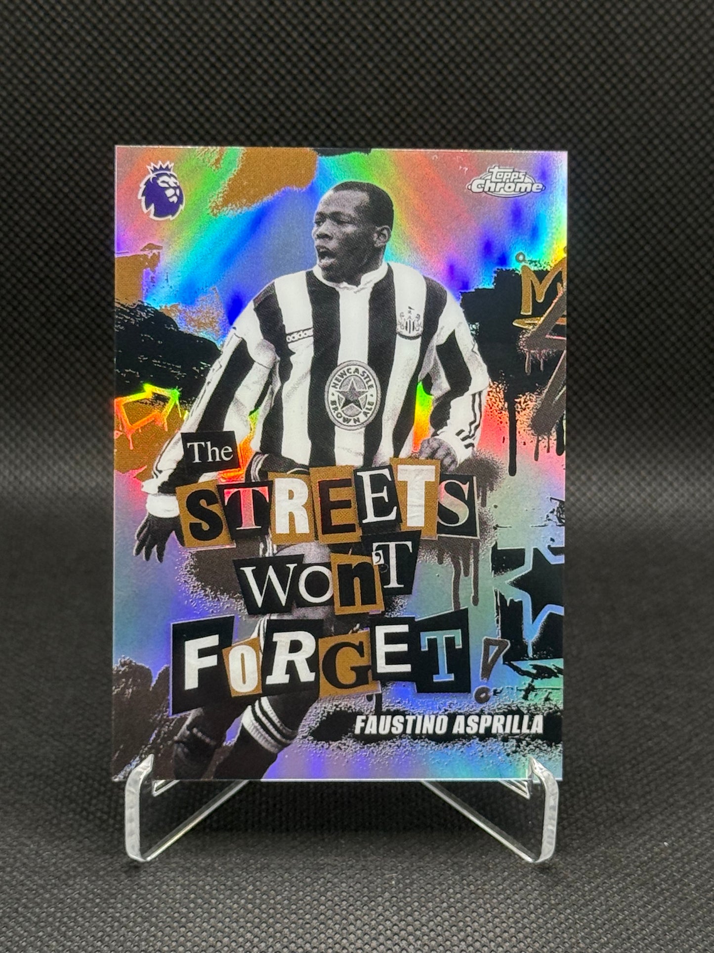 Faustino Asprilla – The Streets Won’t Forget Insert – Topps