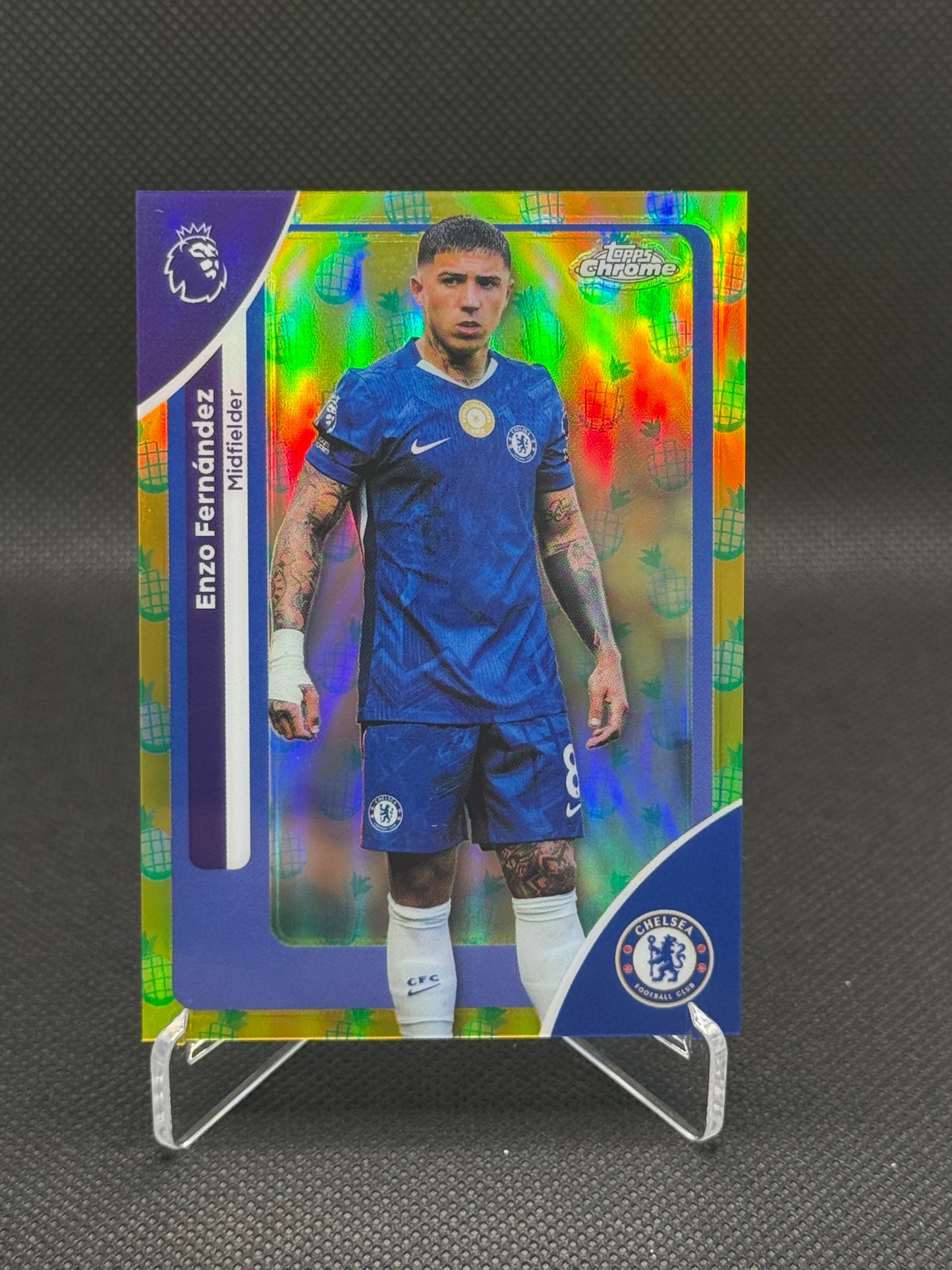 Enzo Fernández – Pineapple Blast Insert – Topps Chrome
