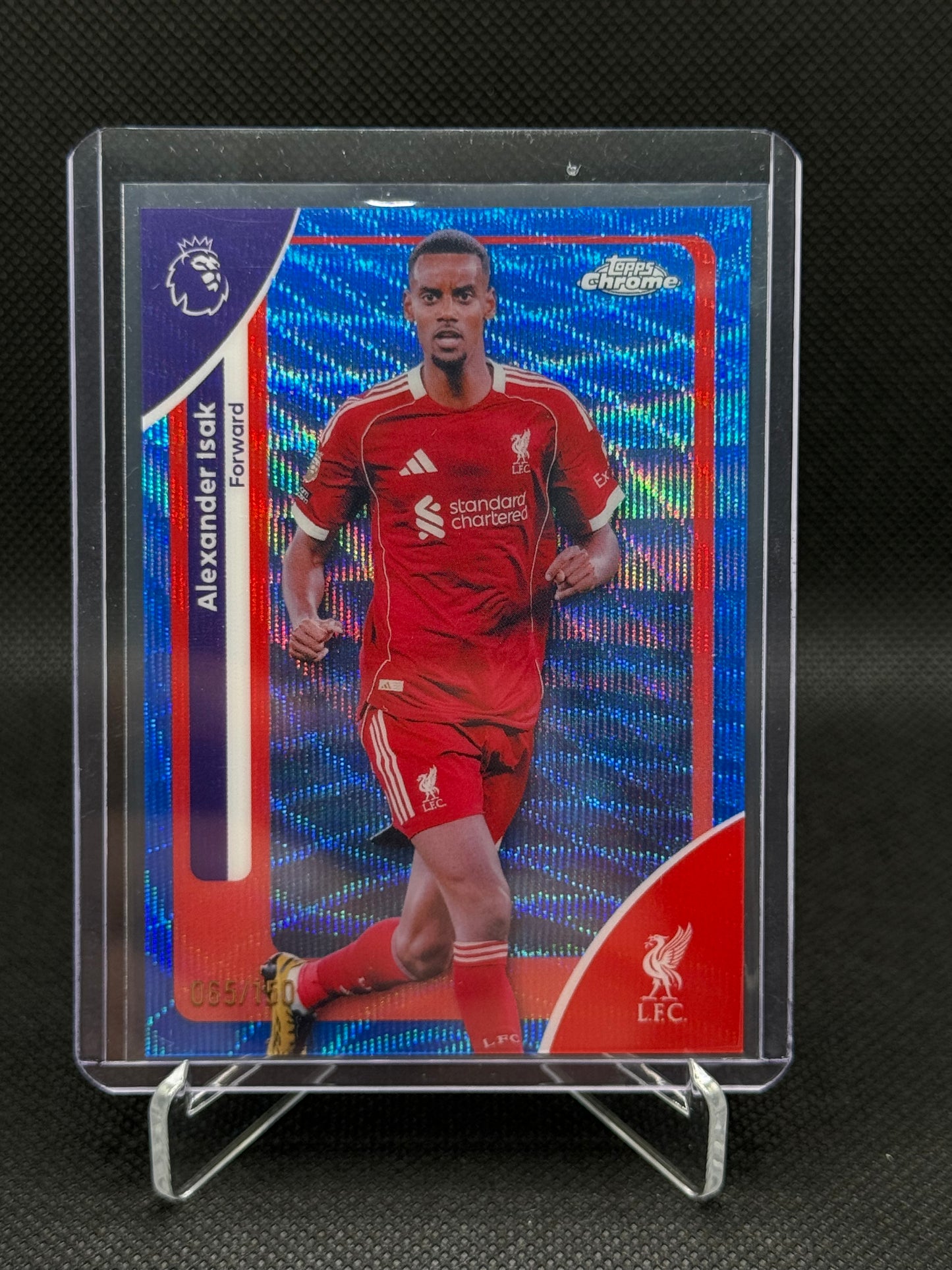 Alexander Isak – Topps Chrome Blue Refractor 065/150
