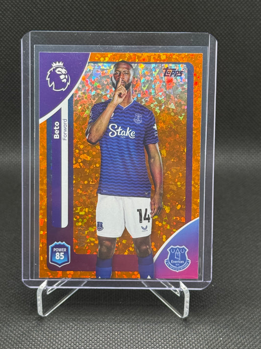 Beto – Orange Speckle Parallel 08/25 – Topps Premier League Debut