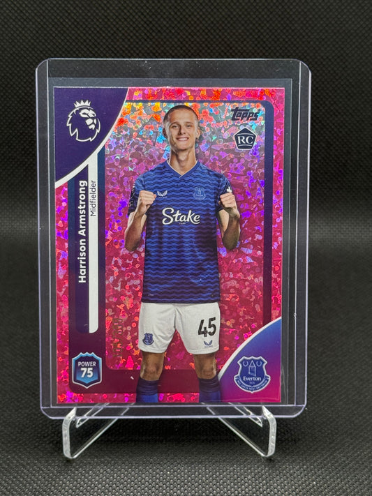Harrison Armstrong – Pink Speckle 105/399 – RC - Topps Premier League Debut