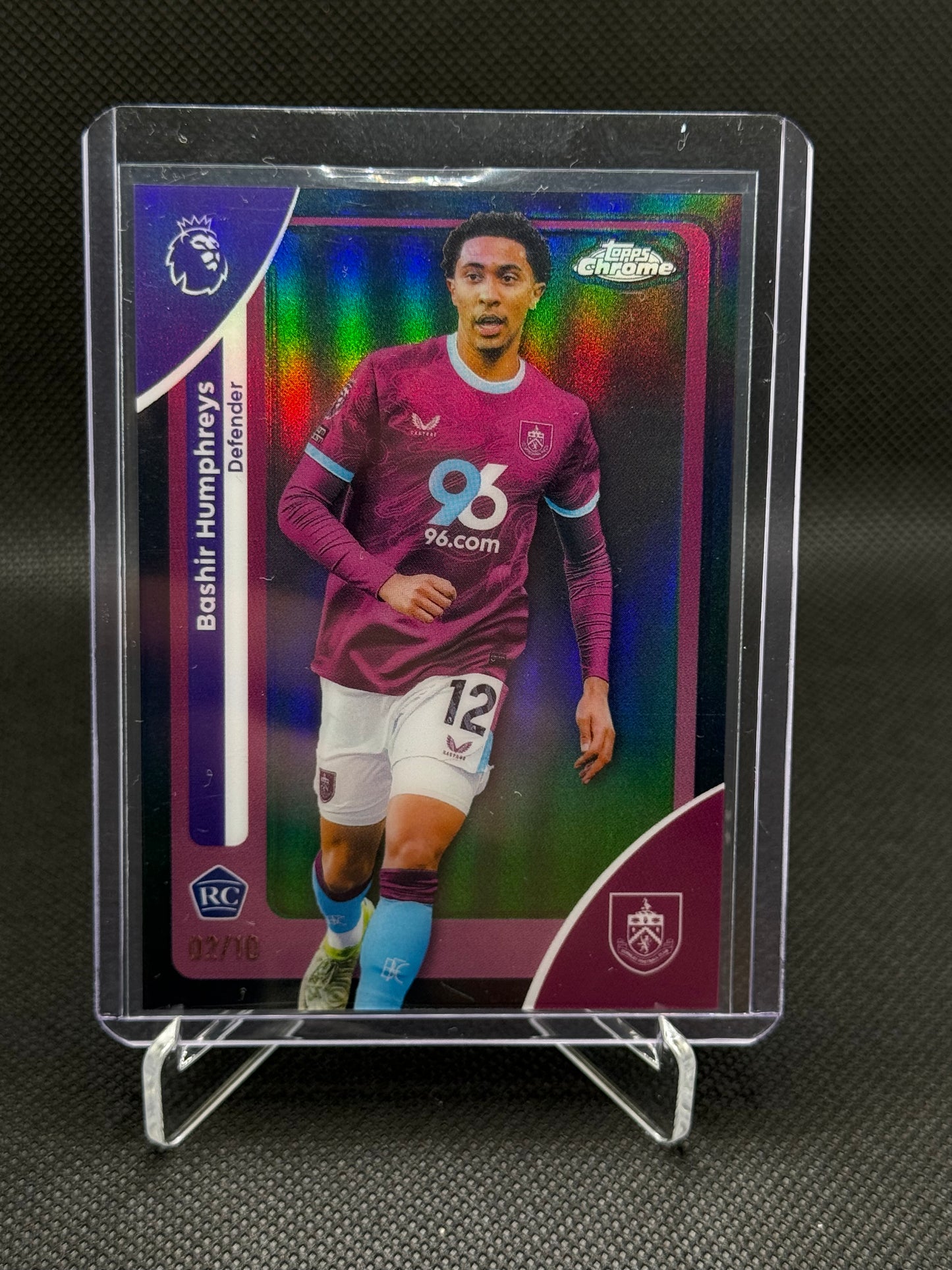 Bashir Humphreys – Topps Chrome Black Refractor 02/10 – RC
