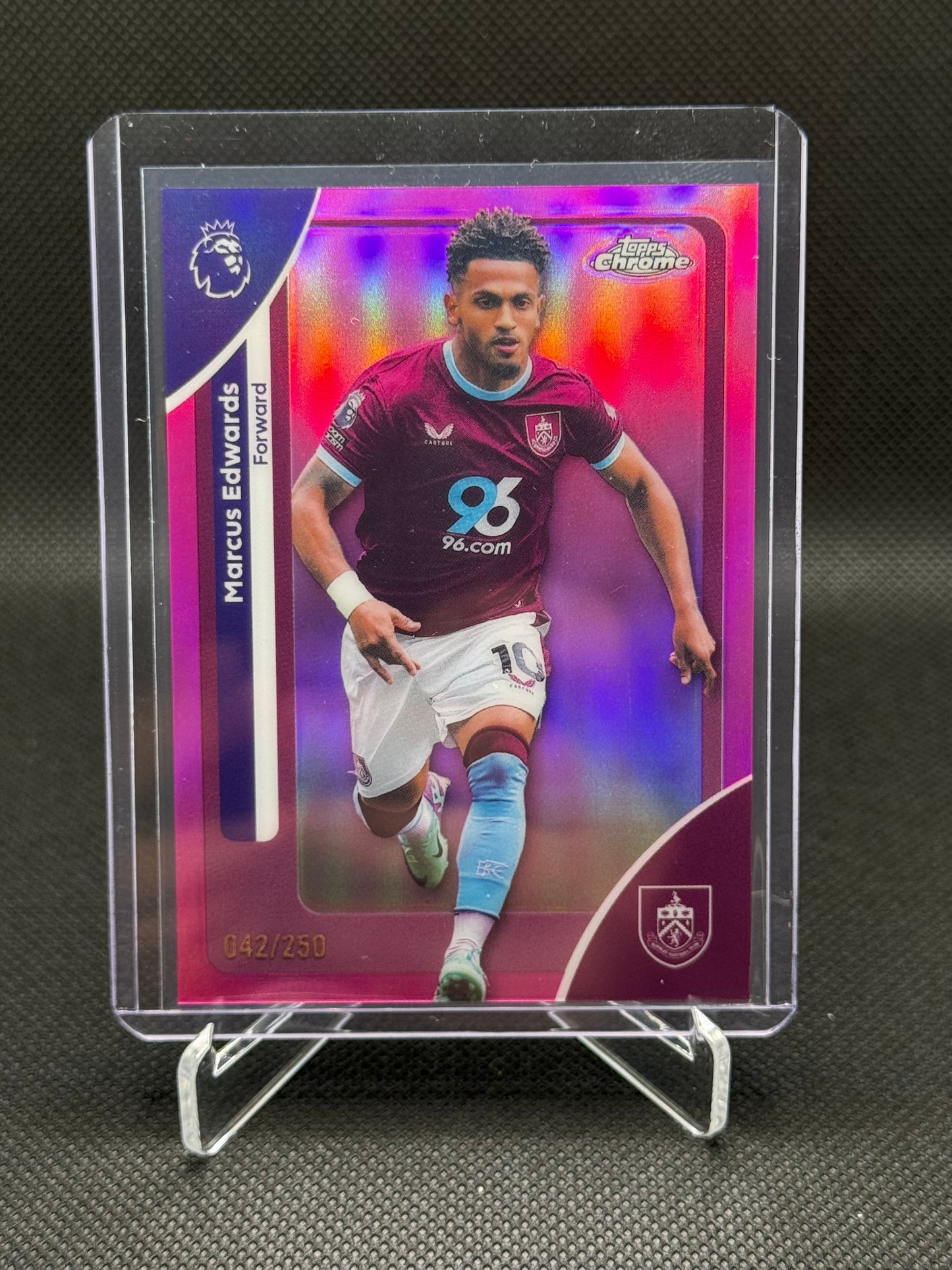 Marcus Edwards – Topps Chrome Pink Refractor 042/250