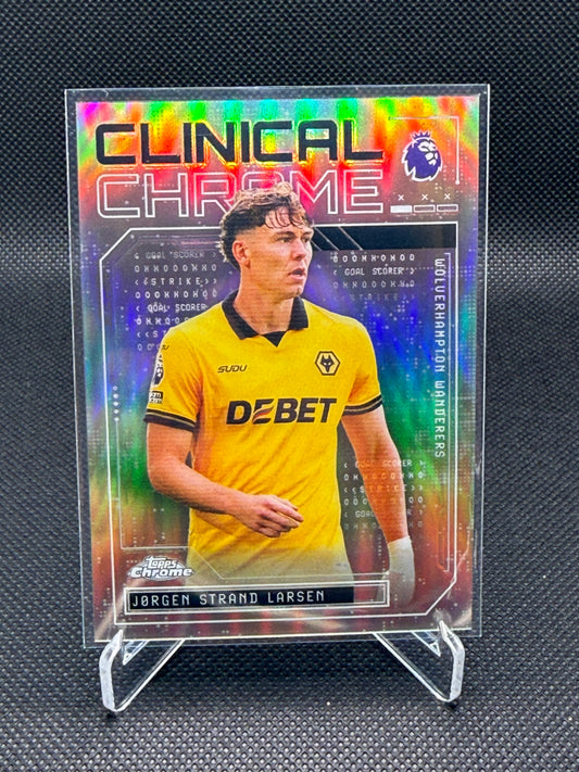 Jørgen Strand Larsen – Clinical Chrome Insert – Topps Chrome