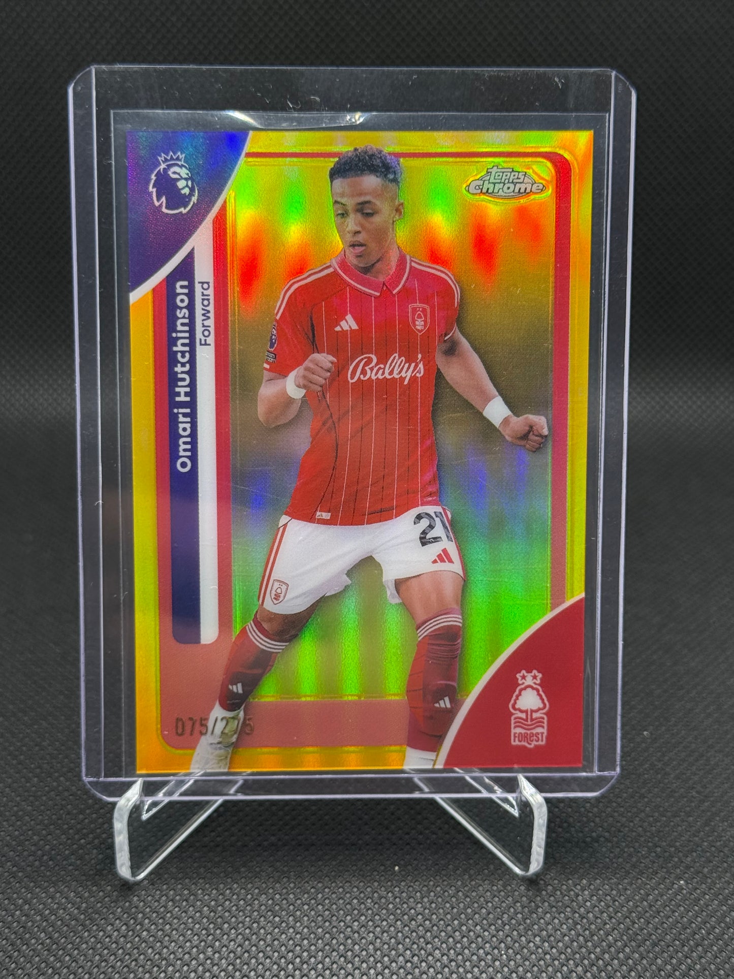 Omari Hutchinson – Topps Chrome Gold 075/275