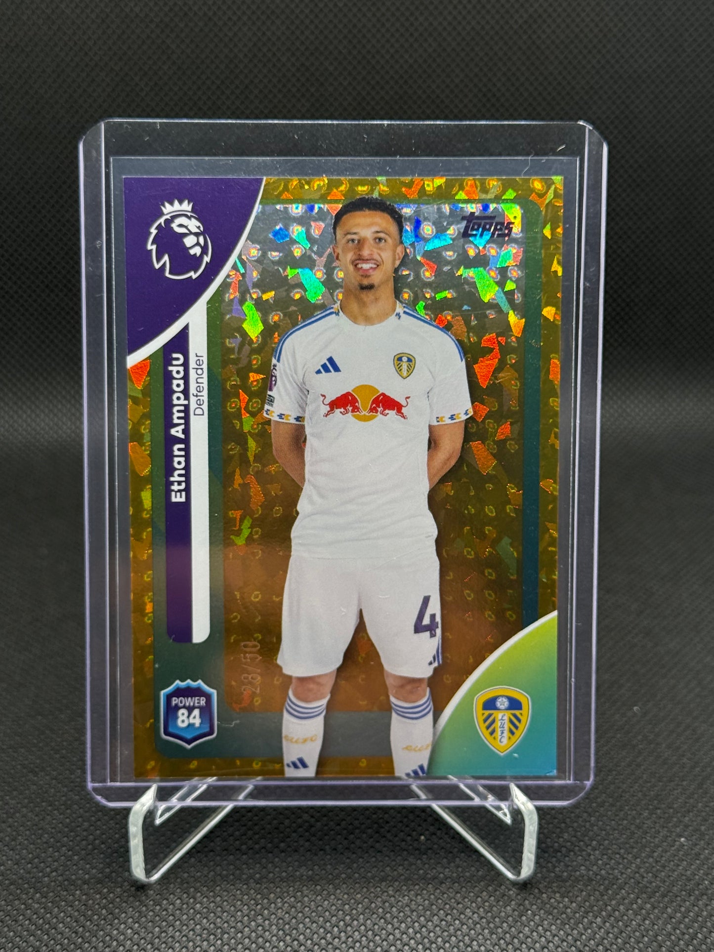Ethan Ampadu – Gold Speckle Parallel 028/050 – Topps Premier League Debut