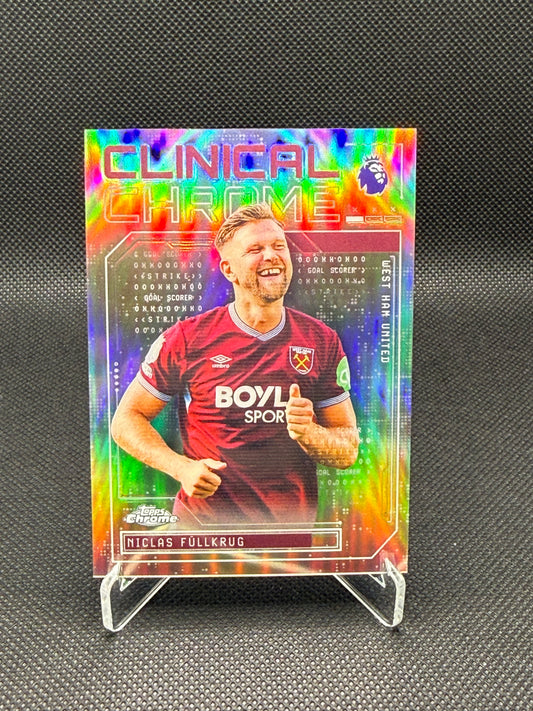Niclas Füllkrug – Clinical Chrome Insert – Topps Chrome