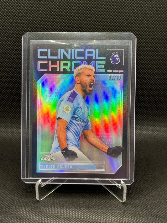 Sergio Agüero – Clinical Chrome Insert 02/10 – Topps Chrome
