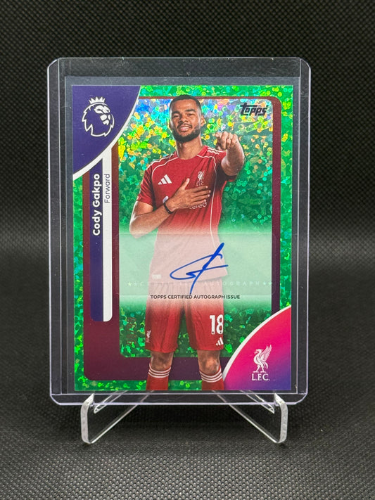 Cody Gakpo – Green Speckle Auto 098/099 – Topps Premier League Debut