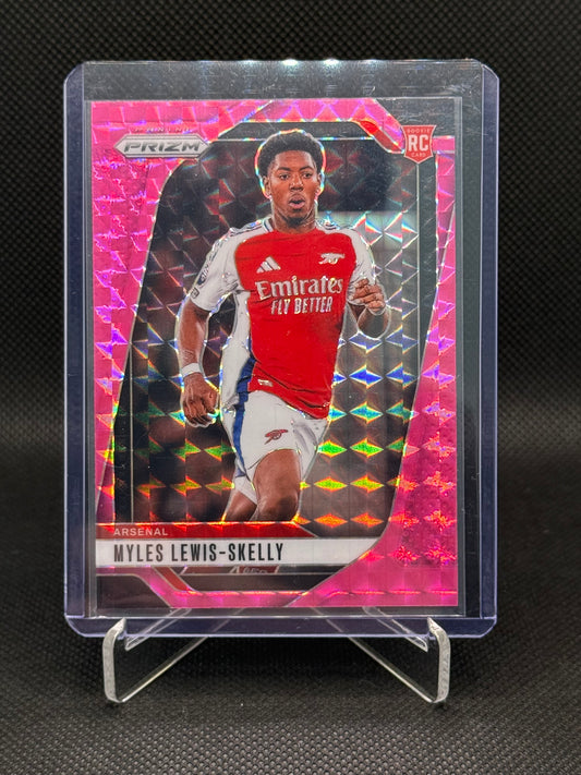 Myles Lewis-Skelly – Pink Refractor - RC – Panini Prizm