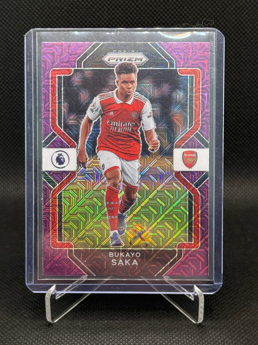 Bukayo Saka – Purple Refractor – Panini Prizm