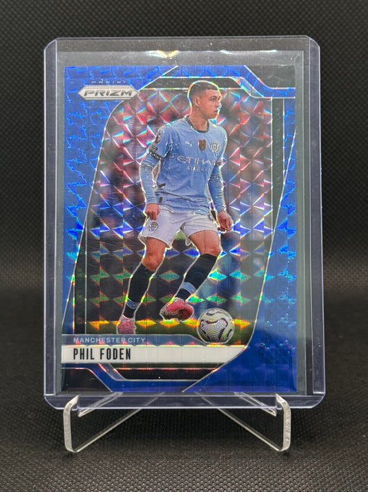 Phil Foden – Blue Refractor – Panini Prizm