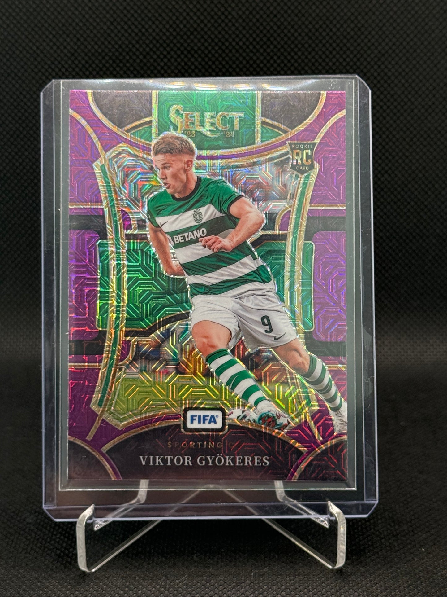 Viktor Gyökeres – Purple Refractor - RC – Panini Select