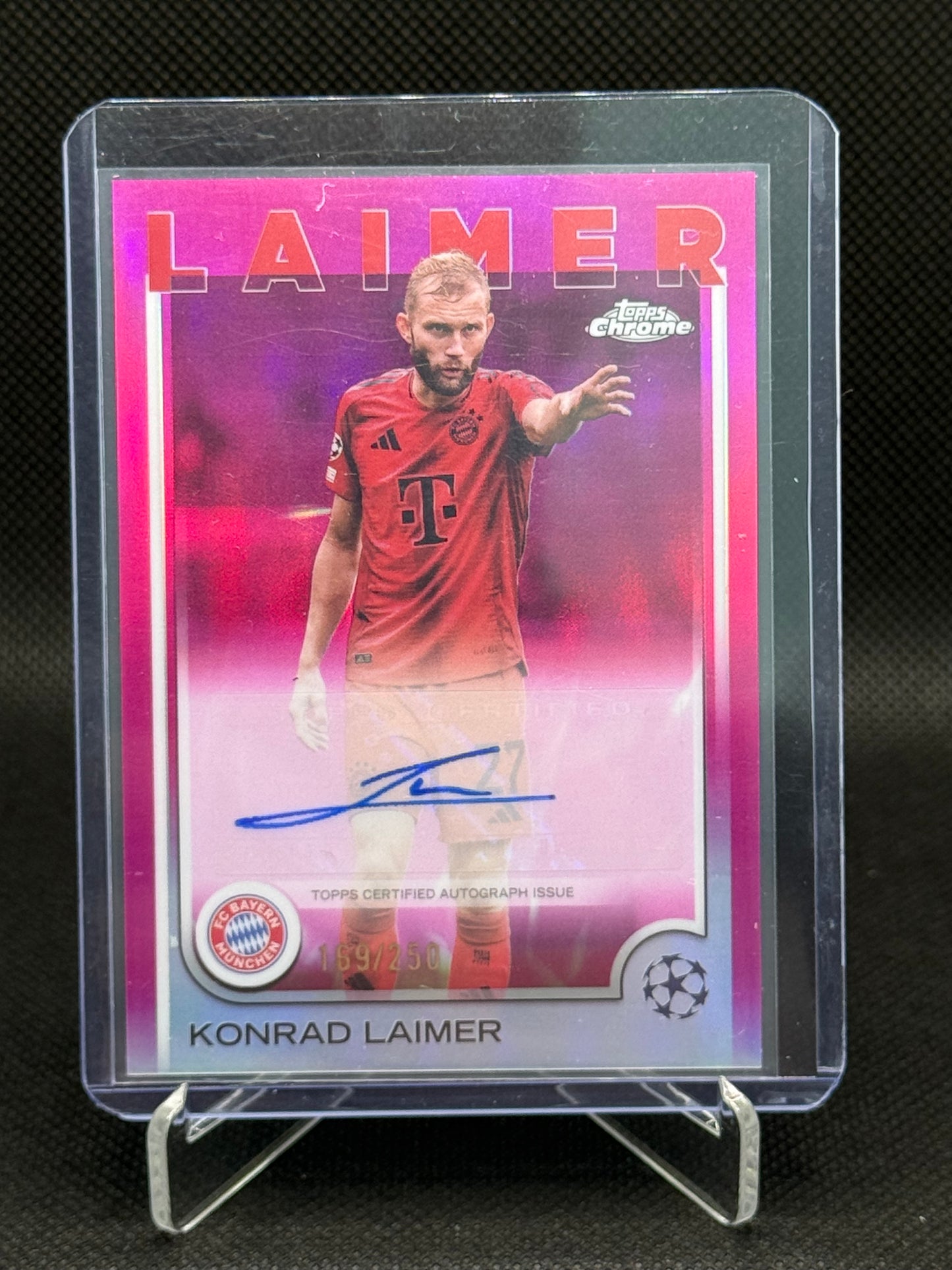 Konrad Laimer – Autograph 169/250 – Topps Chrome UEFA Champions League