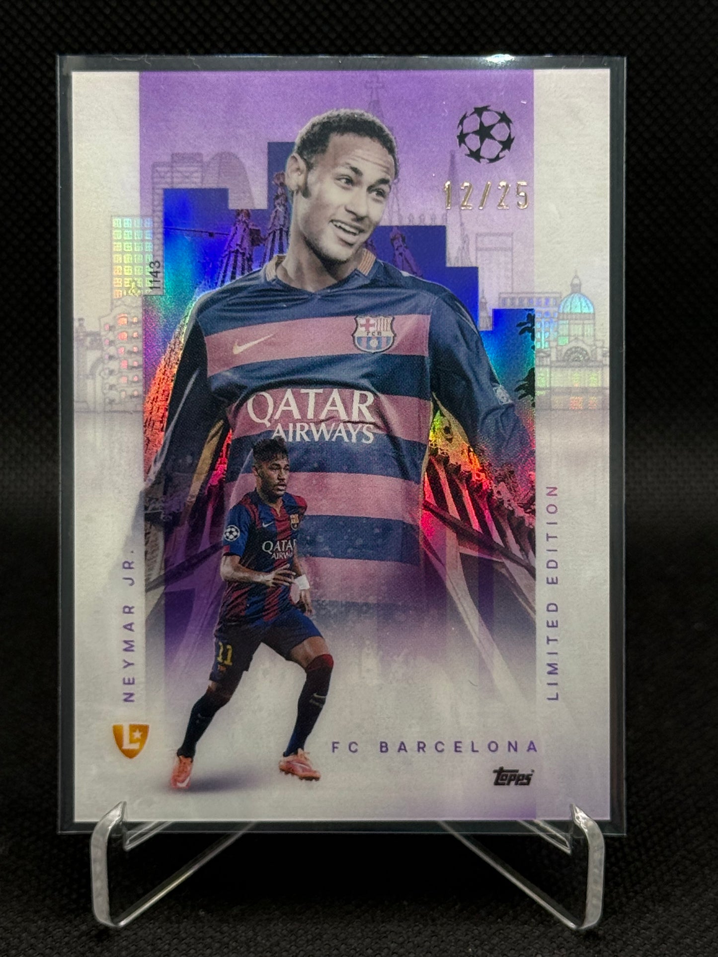 Neymar Jr – Limited Edition 12/25 – Topps Total Football