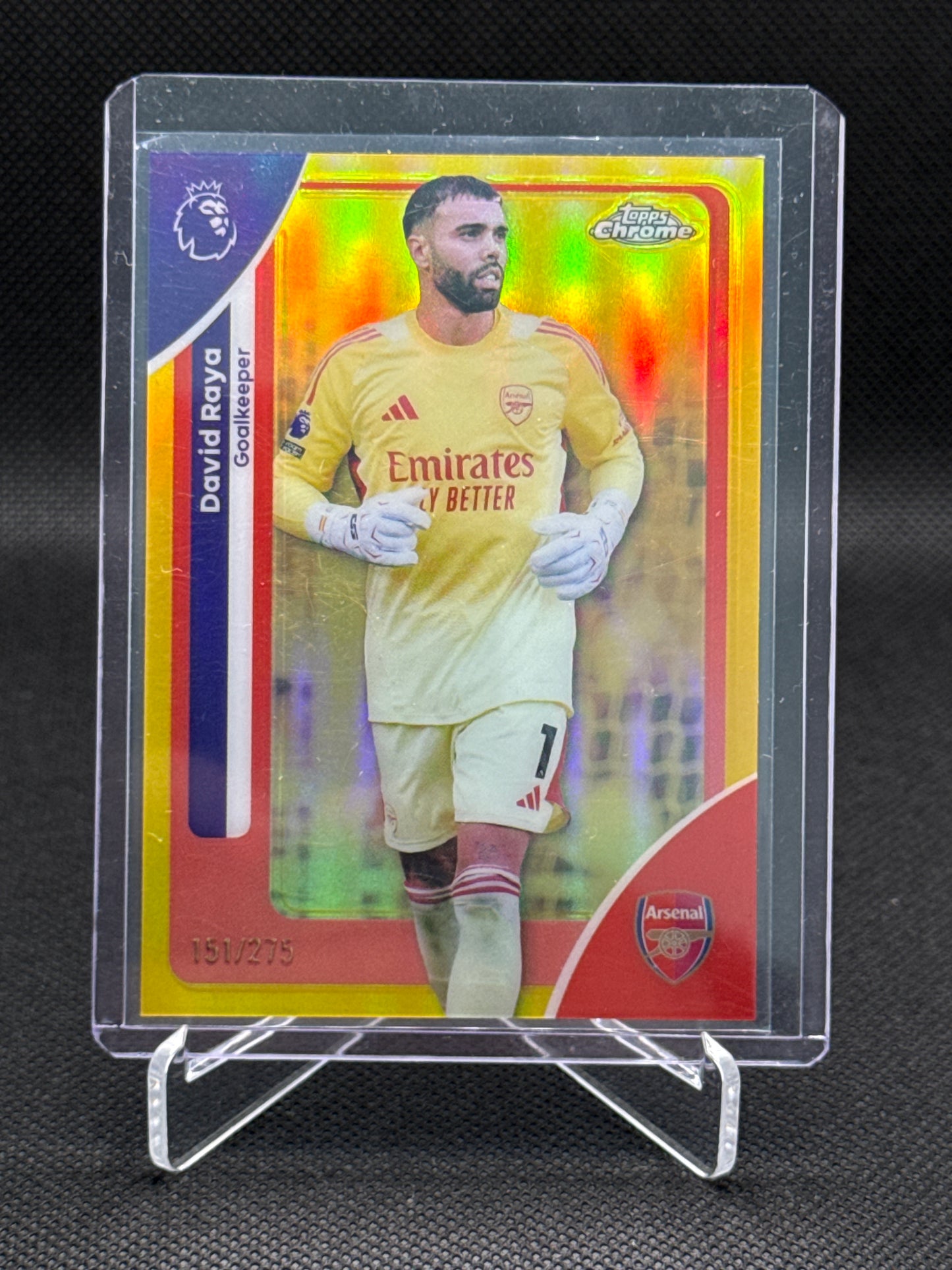 David Raya – Gold Parallel 151/275 – Topps Chrome