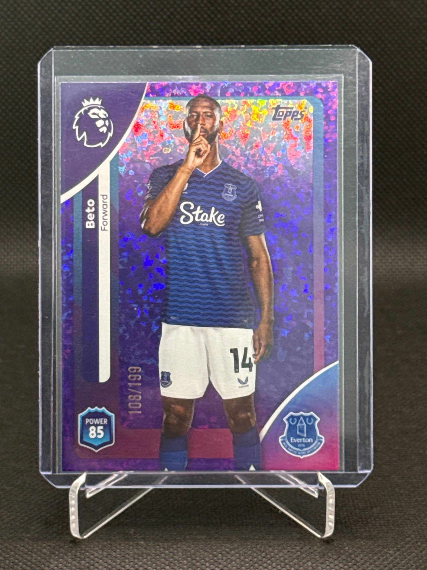 Beto – Purple Speckle 108/199 – Topps Premier League Debut
