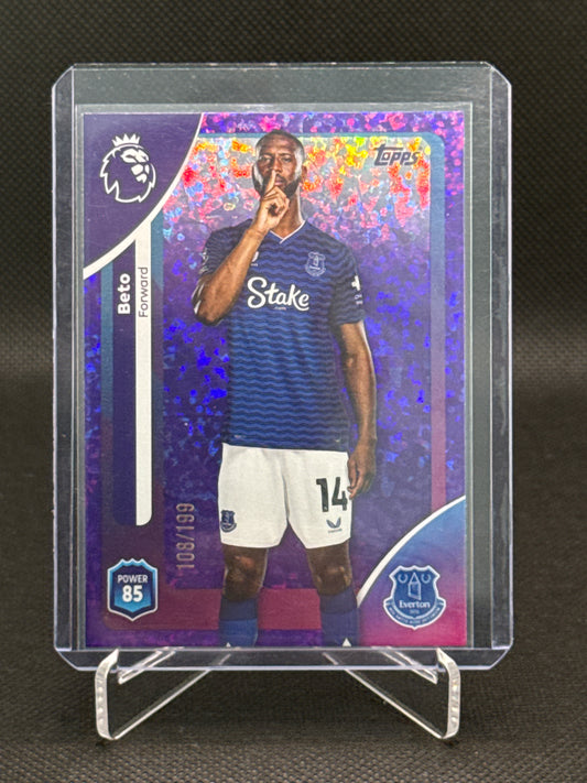 Beto – Purple Speckle 108/199 – Topps Premier League Debut