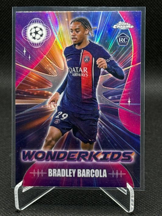 Bradley Barcola – RC - Wonderkids – Topps Chrome UCC
